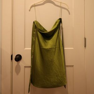 Green strapless Victoria+Sophia dress